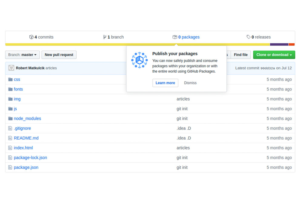 example of help in the guthub